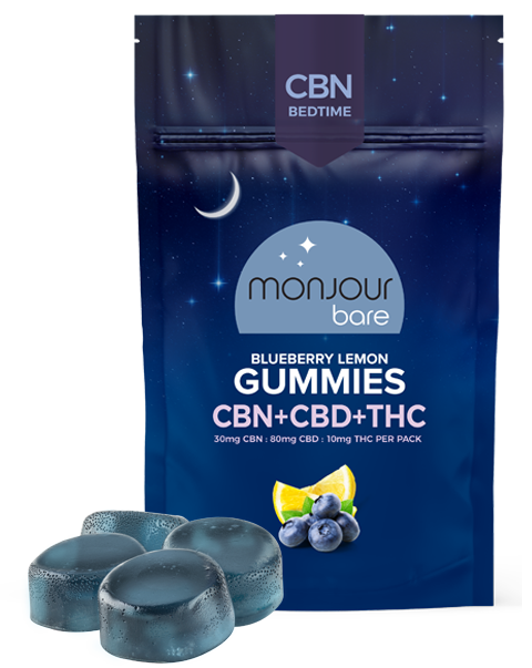 monjour bare CBN Bedtime Blueberry Lemon